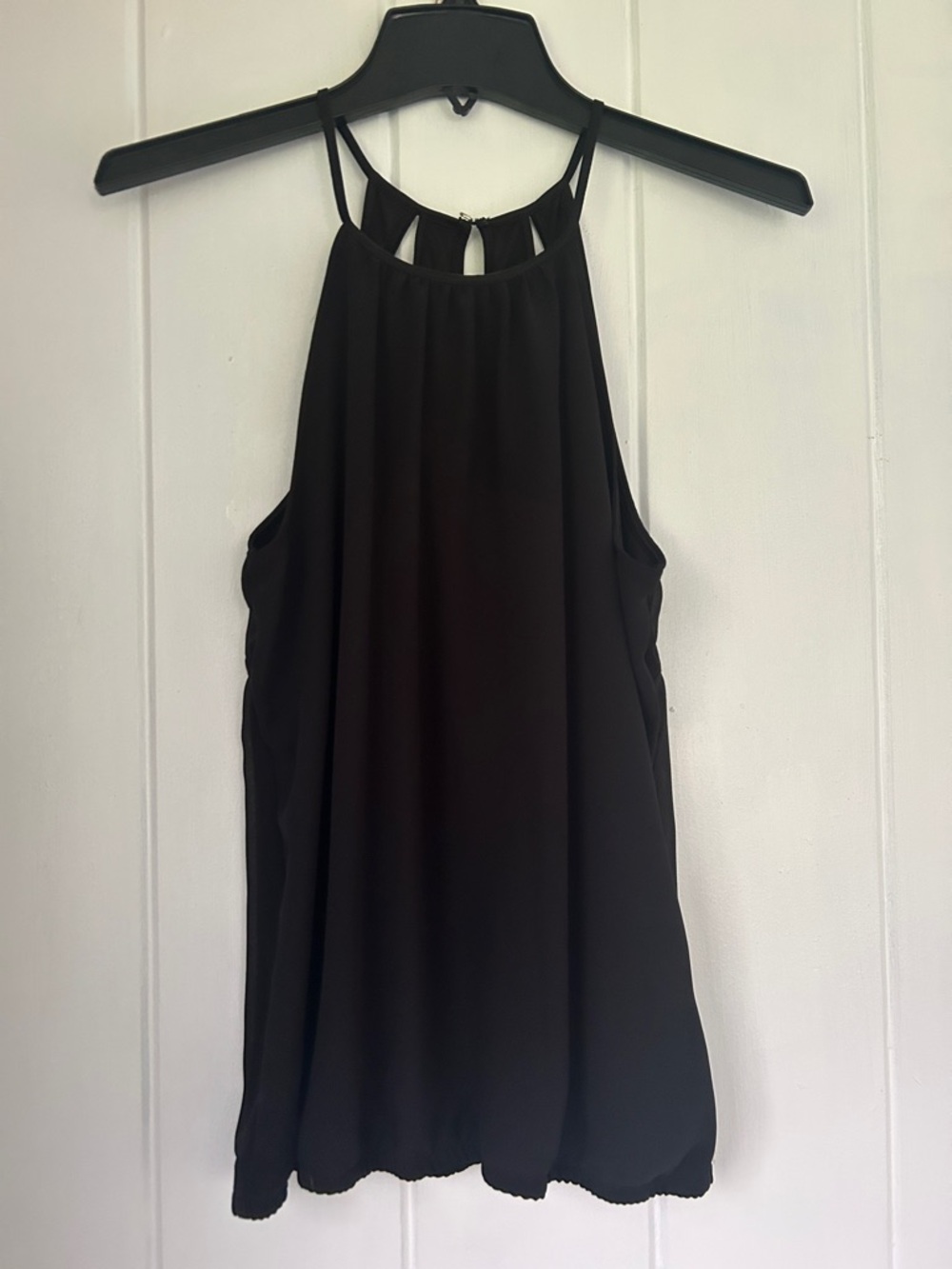 Express Black Halter Camisole with Keyhole Straps